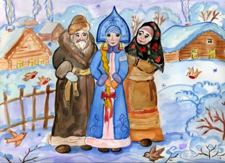 Иллюстрация к сказке Снегурочка