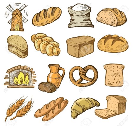 Рисование хлебобулочные изделия