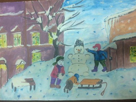 Сюжетная композиция зима