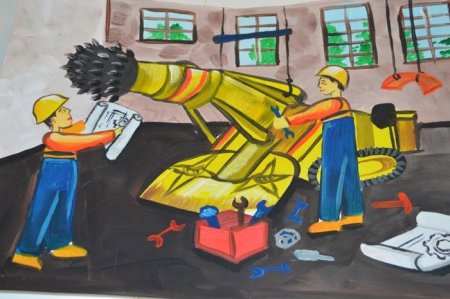 Завод рисунок