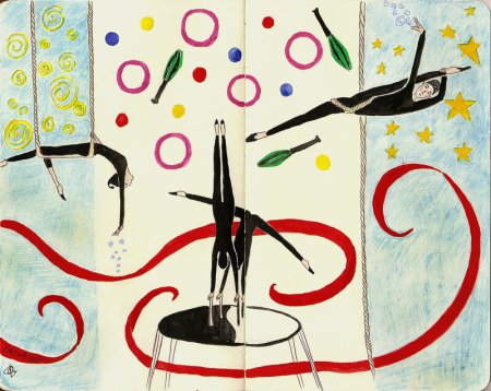 Сюжетная композиция в цирке