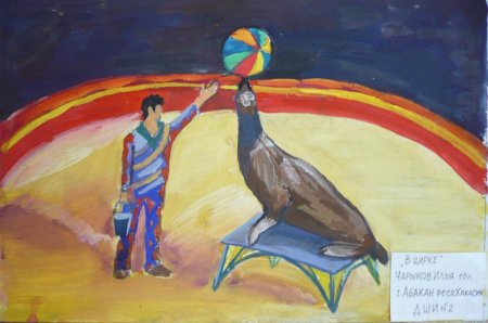 Цирк рисунки художников