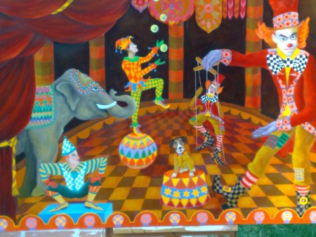 Декоративная композиция цирк