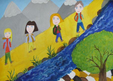 Рисунок на тему туризм