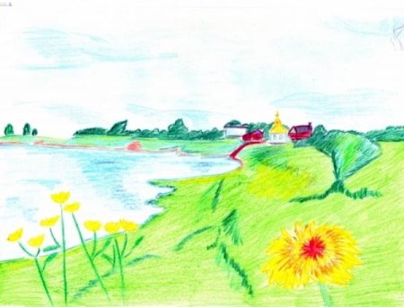 Природа Кубани рисунок