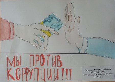Плакат против коррупции