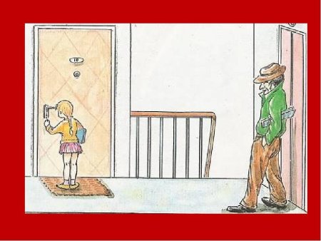 Незнакомый человек в подъезде дома