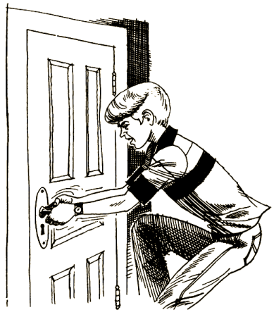 Дверь заперта иллюстрация