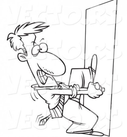 Тянет дверь