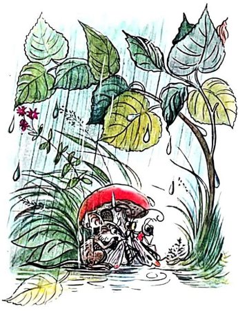 Грибной дождик рисунок