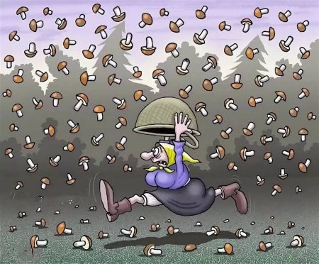 Рисование сказки под грибом