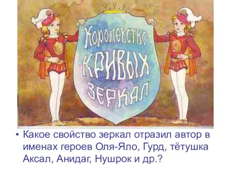 Королевство кривых зеркал иллюстрации Лебедева
