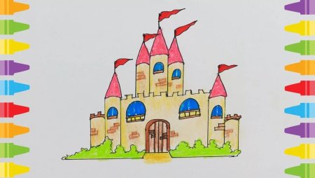 Сказочный дворец рисование в подготовительной группе