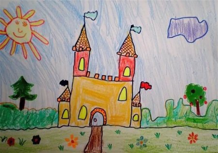 Сказочный дворец рисование в подготовительной группе