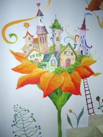 Цветочный город рисунок