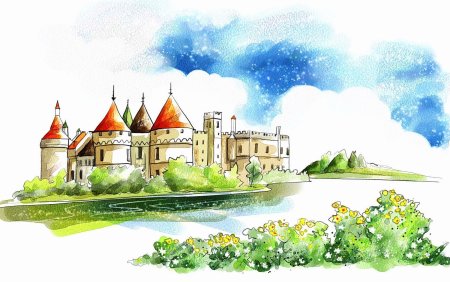 Замок рисунок