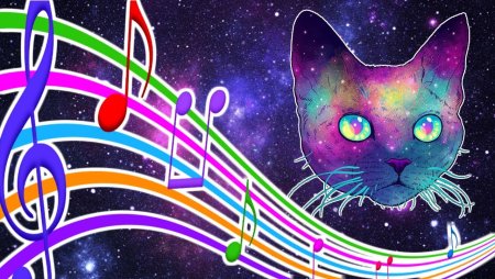 Рисунок Космическая музыка