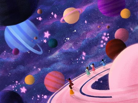 Планеты космос иллюстратор