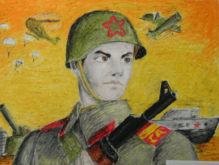 Рисунок на 23 февраля