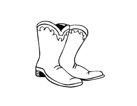 Ботинки раскраска для детей