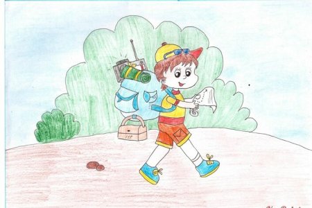 Рисунок на тему туризм