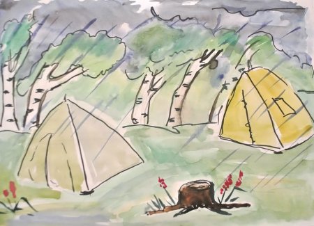 Рисунок на тему поход