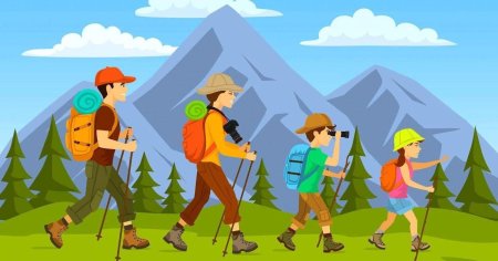 Турист рисунок для детей