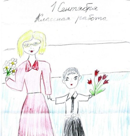 Учительница рисунок