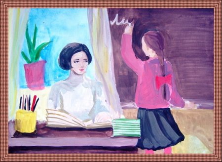 Рисунок на тему учитель