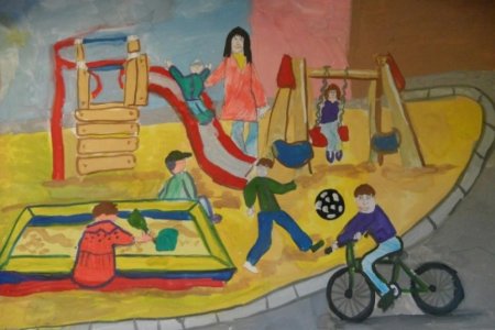 Рисование мой двор