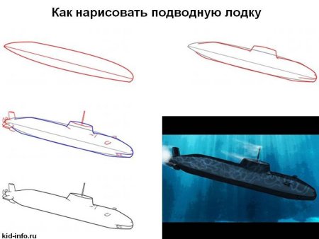 Рисуем подводную лодку