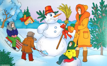 Снеговик почтовик раскраска