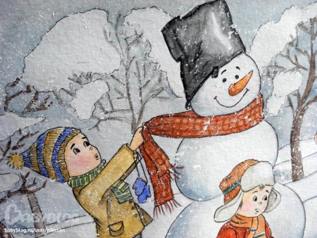 Снеговик раскраска