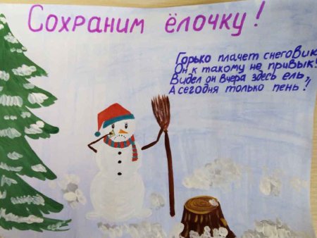 Плакат сохраним лесную красавицу