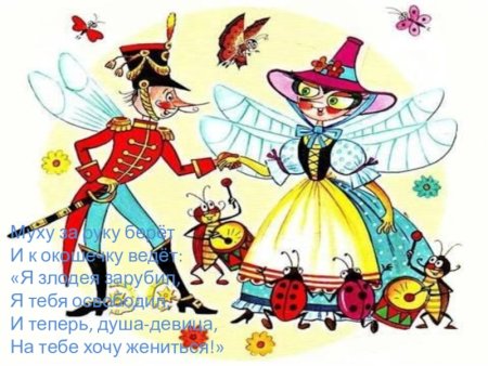 Муха-Цокотуха корней Чуковский рисунок