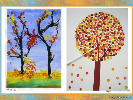 Рисование «деревья в инее» (т. с. Комарова, стр. 91)