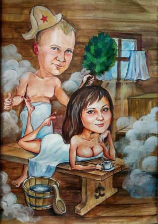 Картины в баню прикольные