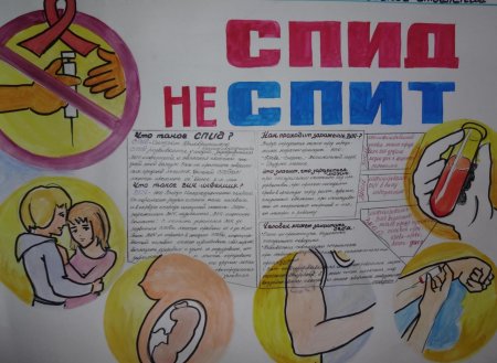 Плакат на тему ВИЧ И СПИД