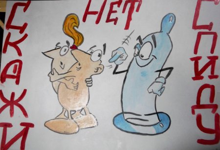 Плакат борьба со СПИДОМ