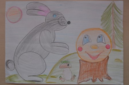 Рисунок к сказке Колобок 2 класс