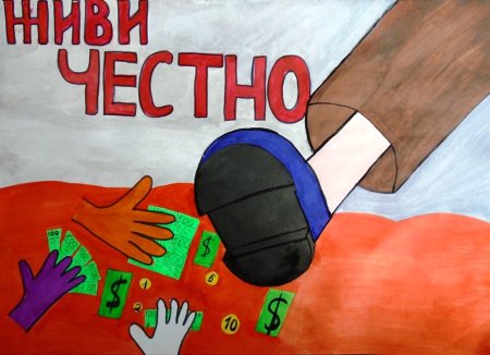 Мы против коррупции плакат