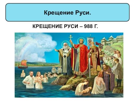 Князь Владимир крещение Руси для детей