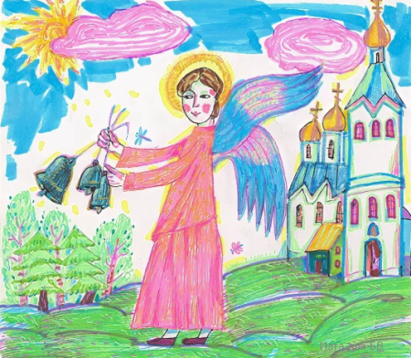 Рисунок на тему Благовещение
