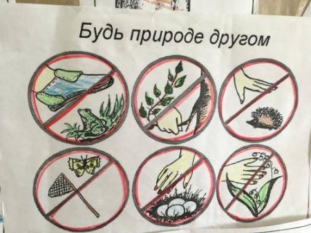 Плакат будь природе другом