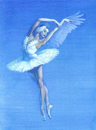 Одетта Лебединое озеро рисунок