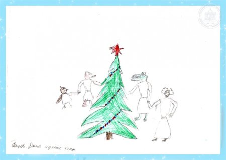 Зимняя Самара рисунки