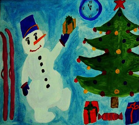 Праздничный город пейзаж