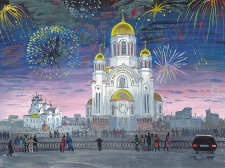 Рисунок на тему Рождество