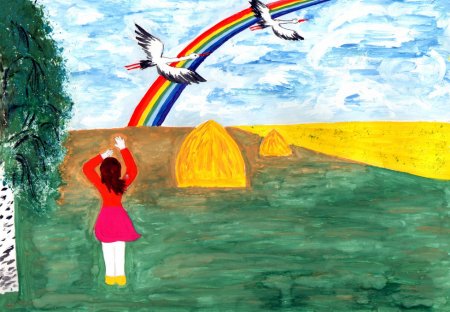 Счастливый мир рисунок