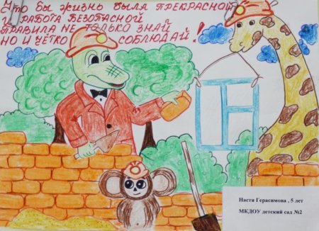 Рисунок по технике безопасности для детей